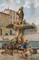 Fontanna Trytona na Piazza Barberini